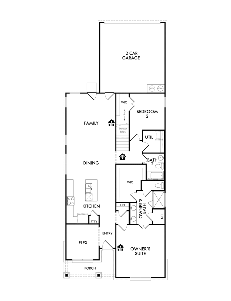 Cameron New Home Plan For Sale in Heartland TX - First Floor