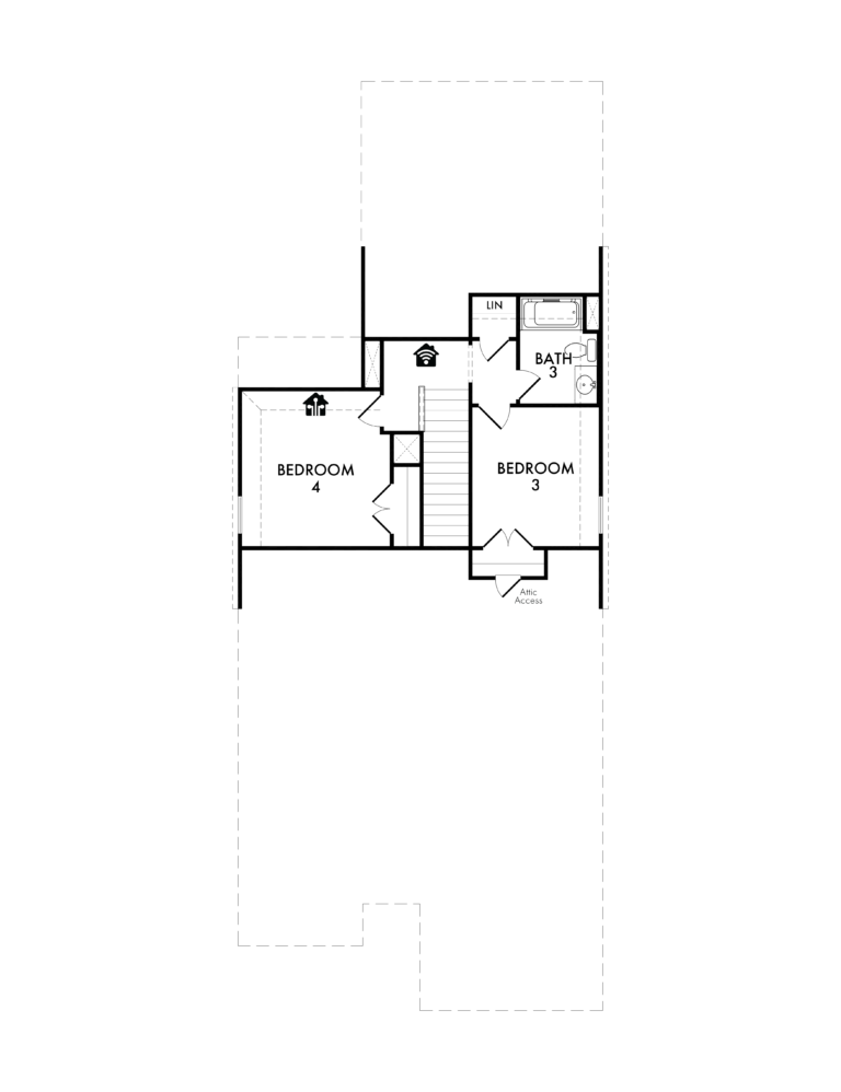 Cameron New Home Plan For Sale in Heartland TX - Second Floor