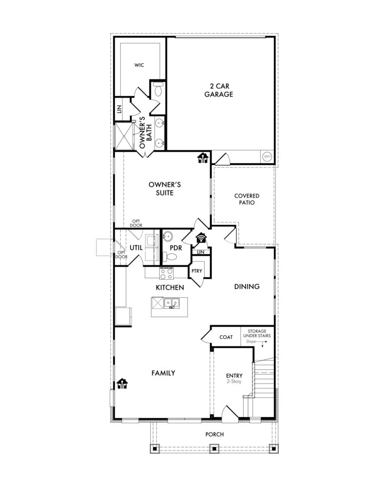 Marion New Home Plan For Sale in Heartland TX - First Floor