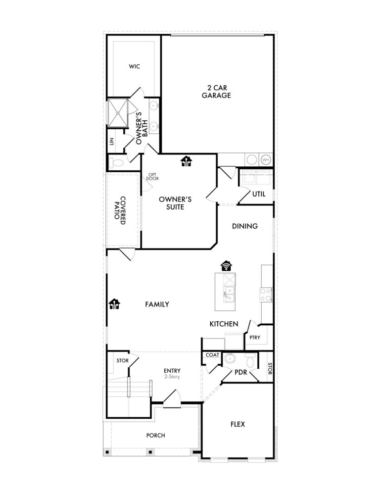 Thorndale New Home Plan For Sale in Heartland TX - First Floor