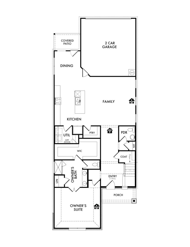 Lockhart New Home Plan For Sale in Heartland TX - First Floor