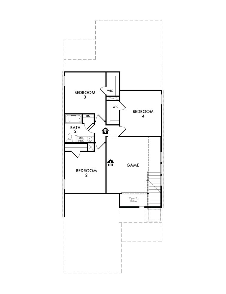 Lockhart New Home Plan For Sale in Heartland TX - Second Floor