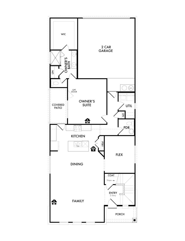Harwood New Home Plan For Sale in Heartland TX - First Floor