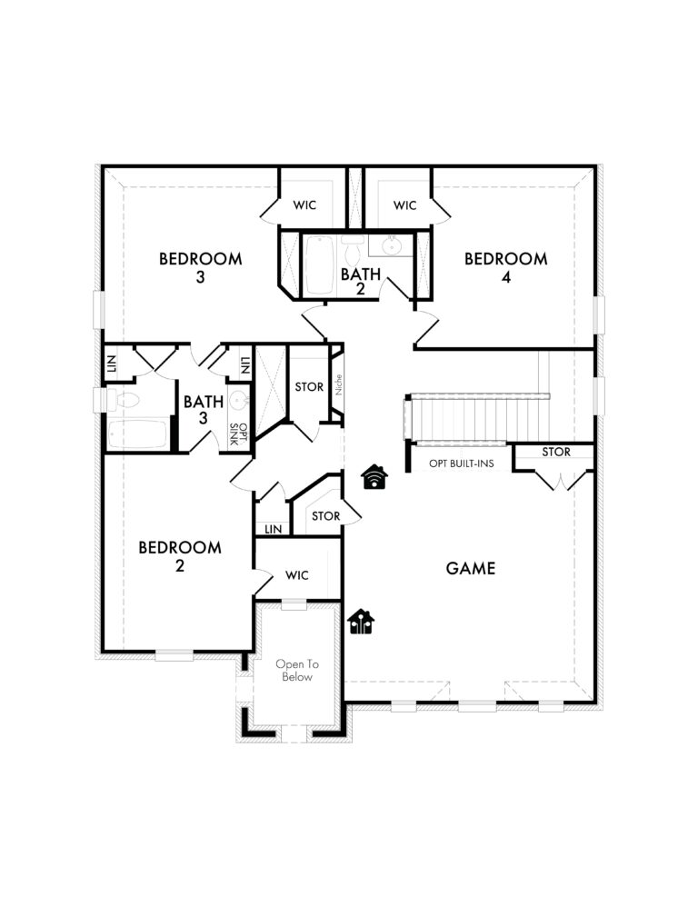 Preston Floor Plan - Second Floor
