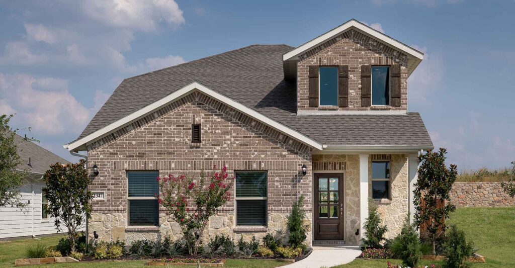 Maple Floorplan Model Home Exterior in Briarwood Hills by Impression Homes