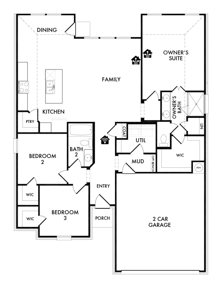 Albany Floorplan for Sale in Dallas-Fort Worth