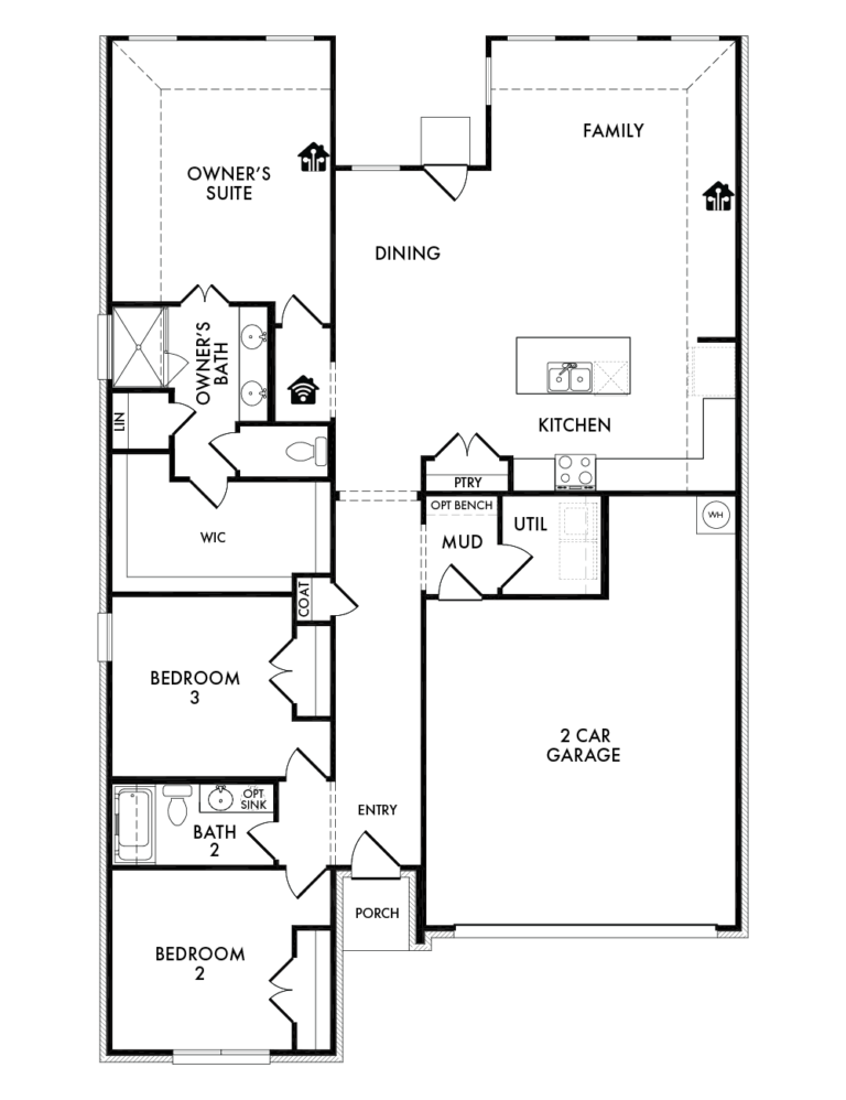 Boston - New Home Floor Plan in DFW