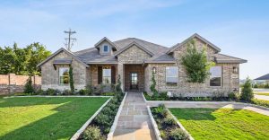 Front exterior of a single-family home in a South DFW neighborhood.