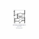 Optional Owner's Bath Half Wall - Sonata Floorplan