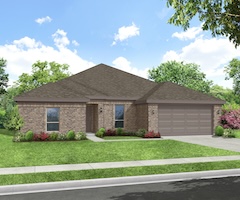 thumb_Hampton II New Home Floorplan for Sale in Dallas-Fort Worth_Elevation A