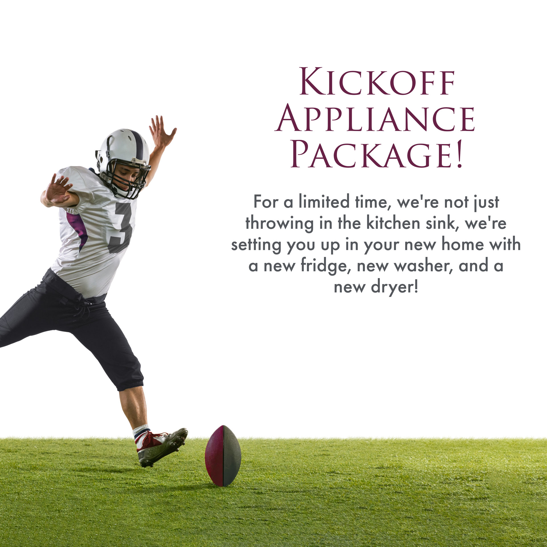 Free washer, dryer, and refrigerator for some new homes in Texas. See agent for details